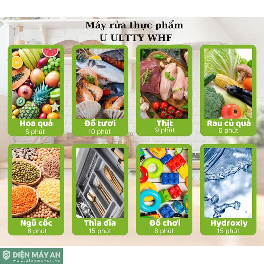 Máy Rửa Thực Phẩm Thông Minh U ULTTY WHF